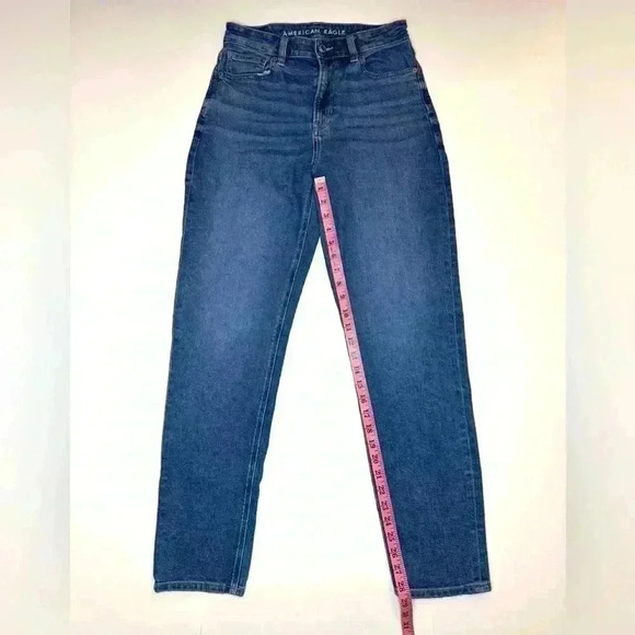 American Eagle Women’s Mom Jeans Size- 2 Long - Picture 3 of 12
